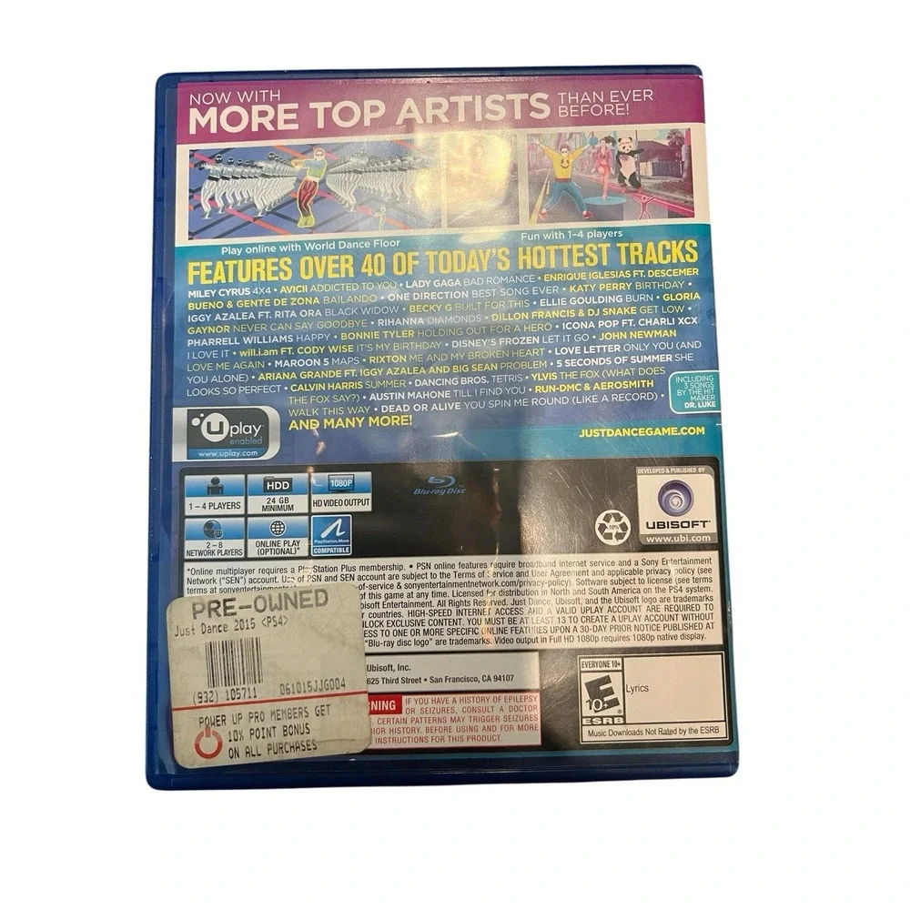 PlayStation 4 Just Dance 2015‎ Music Dance Game for PS4